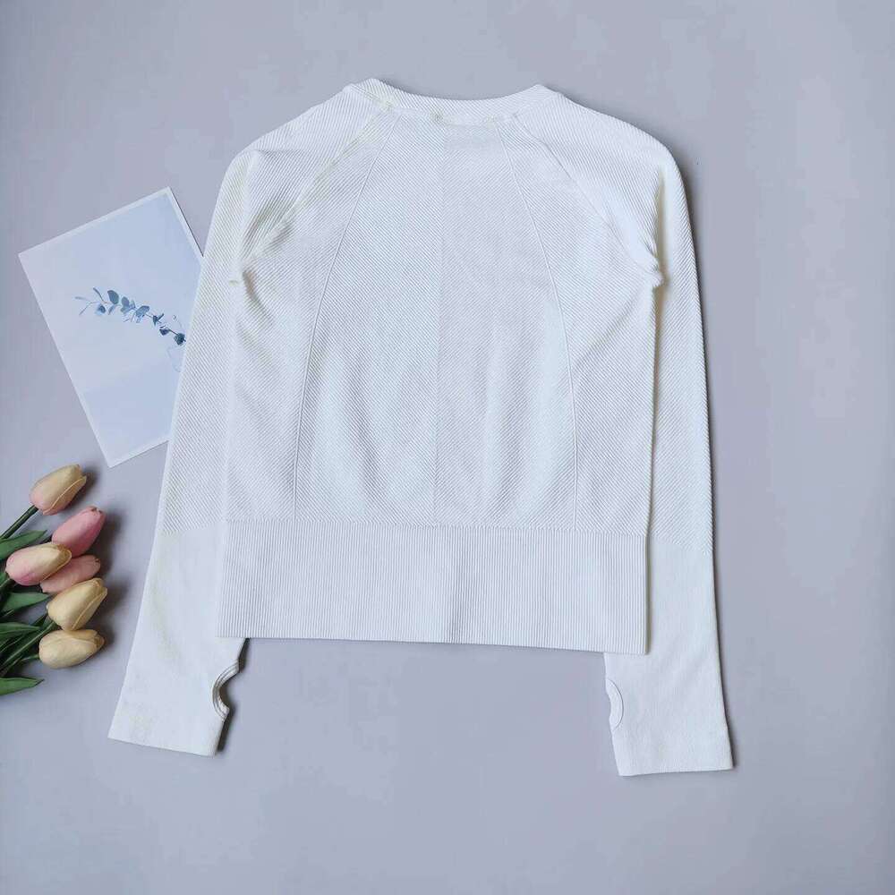 Slim Fit Quick Dry Training Top, Women's Round Neck Long Sleeve Yoga Shirt, Professional Workout Wear 26Y0224