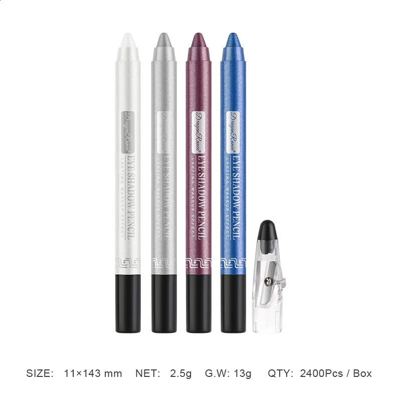 12 Colors Eyeshadow Pencil Waterproof Glitter Matte Nude Eye Shadow Makeup Pigment Cosmetics Blue White Eyeliner Pen Highlighter 260203