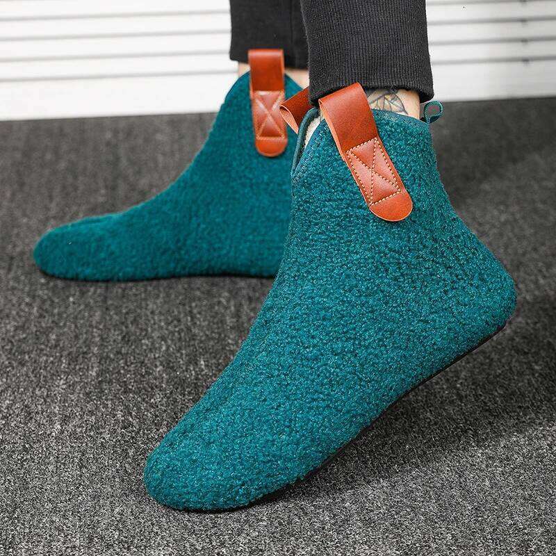 MAEDEF Mens Cotton Male Slippers Men Home Shoe Thin Bottom Comfortable Plush Casual Soft Warm Slipper Man Shoes