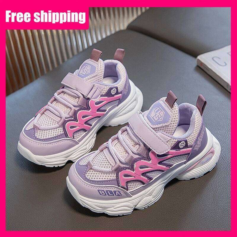 Children Sneakers Trendy Mesh Breathe Versatile Light Comfort Summer Casual Tennis 2026 New Soft Thick Soled Sports Shoes 26W0224
