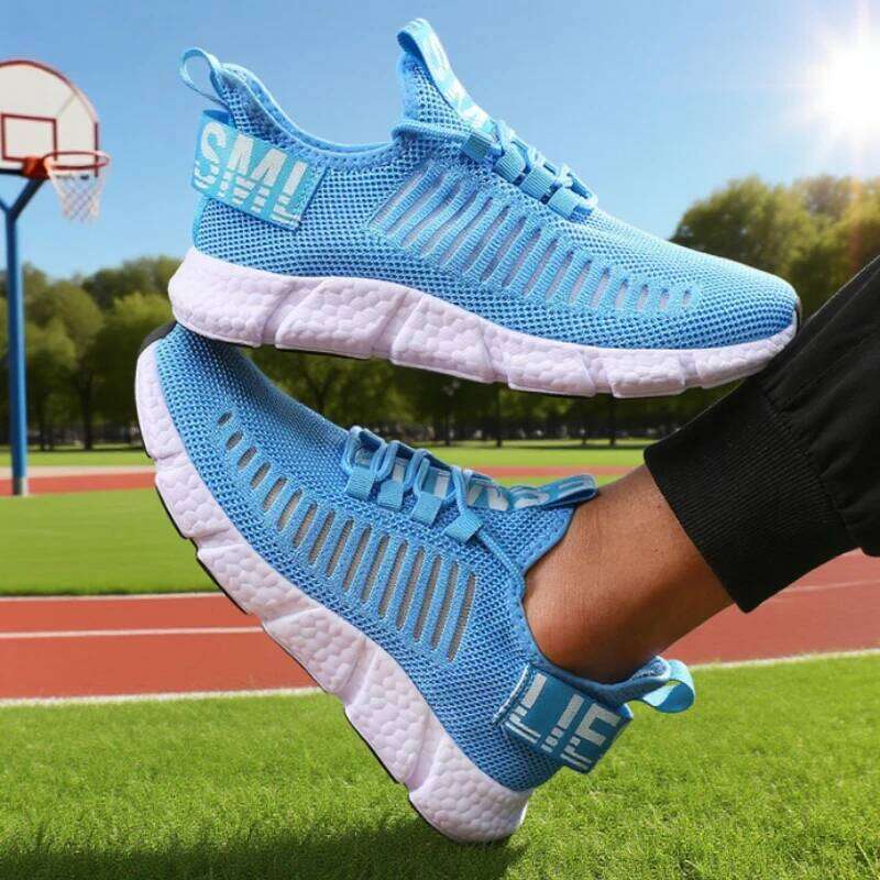 Men Running Shoes Classic Mesh Design Breathable Comfortable High Quality Casual Shoe Trendy Versatile Training Lace Up Sneakers