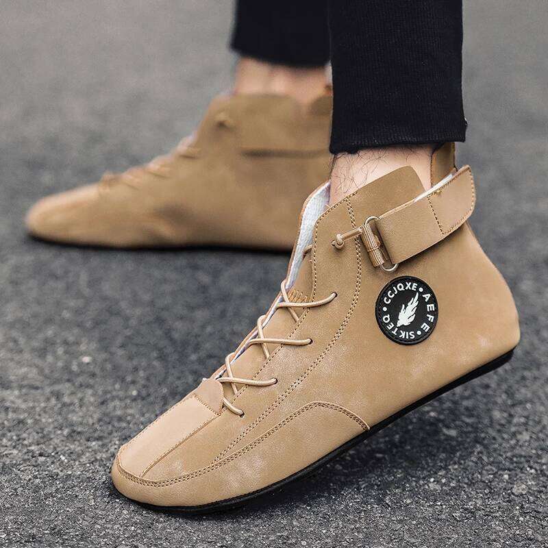 Men's Non Slip Walking Flats Comfortable Thin Bottom Lace Up Casual for Work Office Driving Shoes Men Footwear