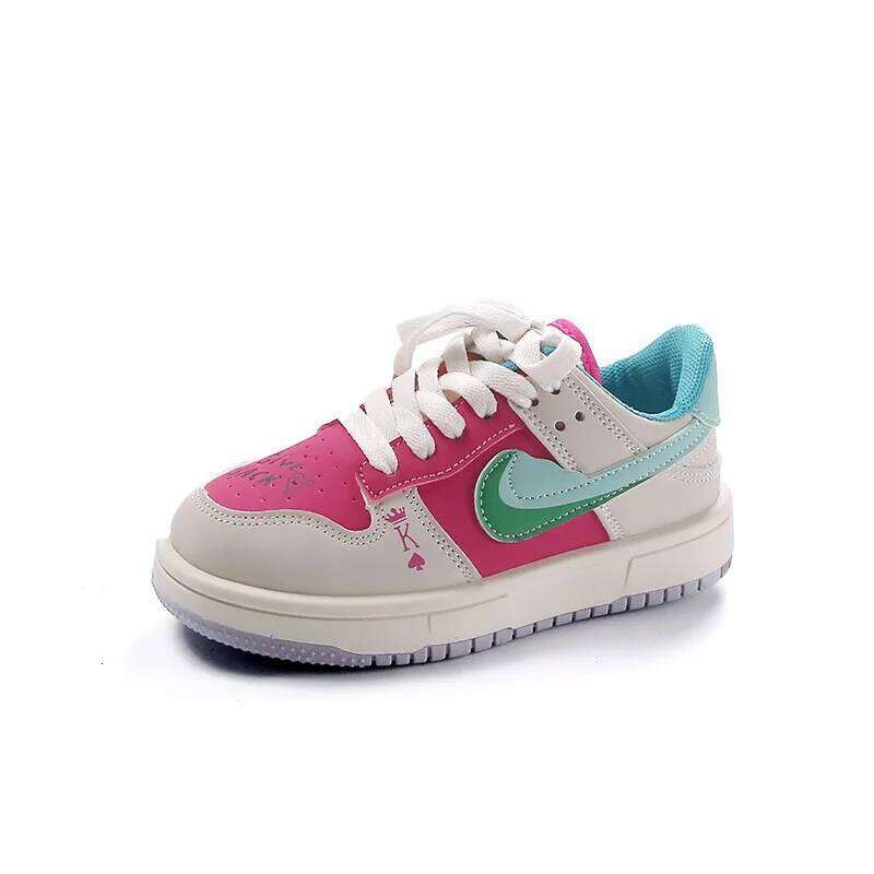 TJR New Children Casual Four Seasons Kids Single Mandarin Ducks Basketball Sports Boys Girls Sneaker Board Shoes 26W0224