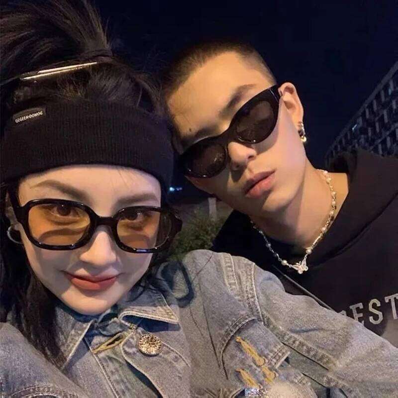 New Fashion Vintage Sunglasses Women Brand Designer Retro Rectangle Sun Glasses Female Ins Popular ellipse Square Eyewear 26W0224