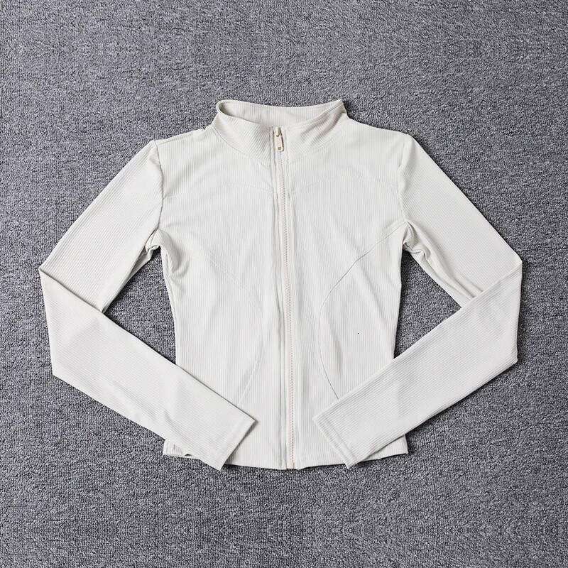 New Fashion Slim Fit Women Yoga Long Sleeve Gym Breathable Workout Top Quick Dry Sports Coat Full Zip 26Y0224