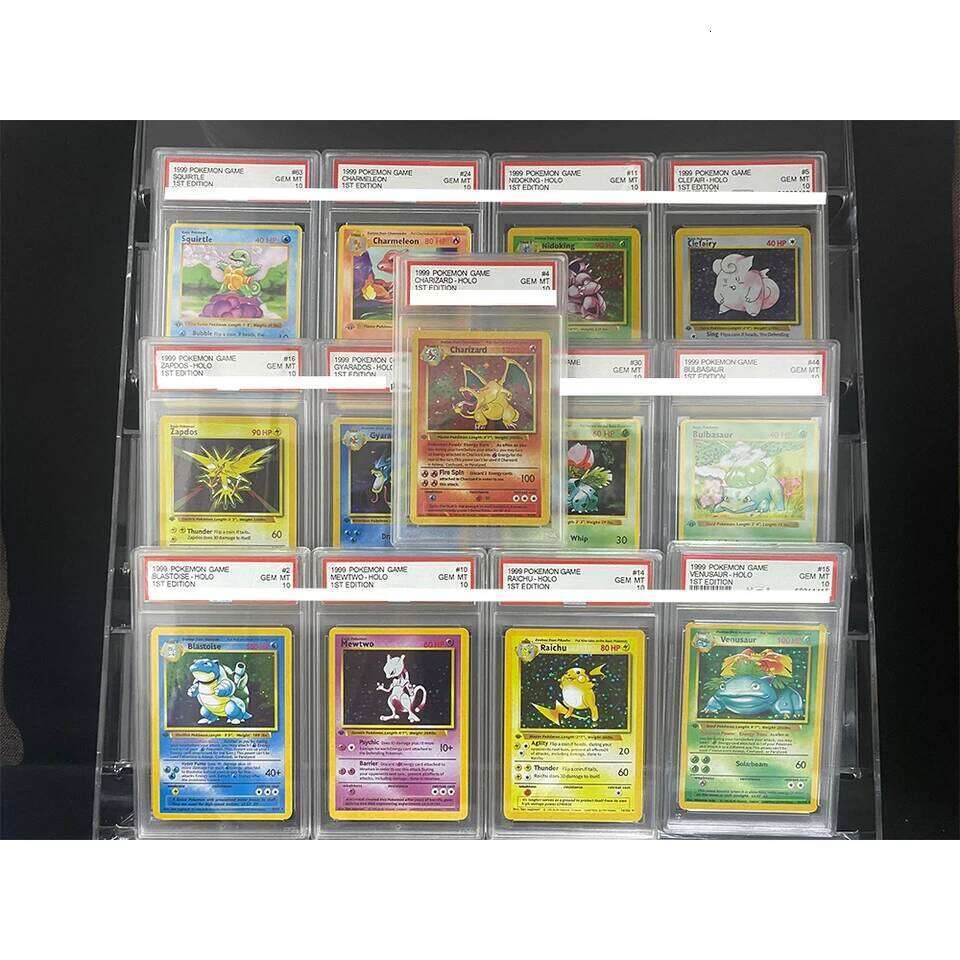 POKEMON English GAME 1ST EDITION MEWTWO CHARIZARD GYARADOS BLASTOISE HOLO Grade Gem Mint 10 Collection Card w260224