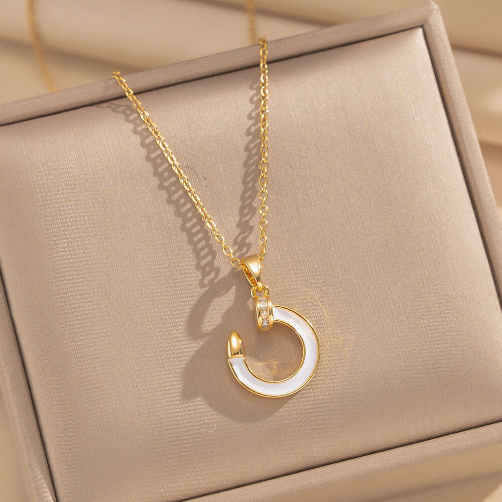 Light Luxury Jewelry Titanium Steel Necklace Versatile Non-Fading Clavicle Chain Accessories For Women