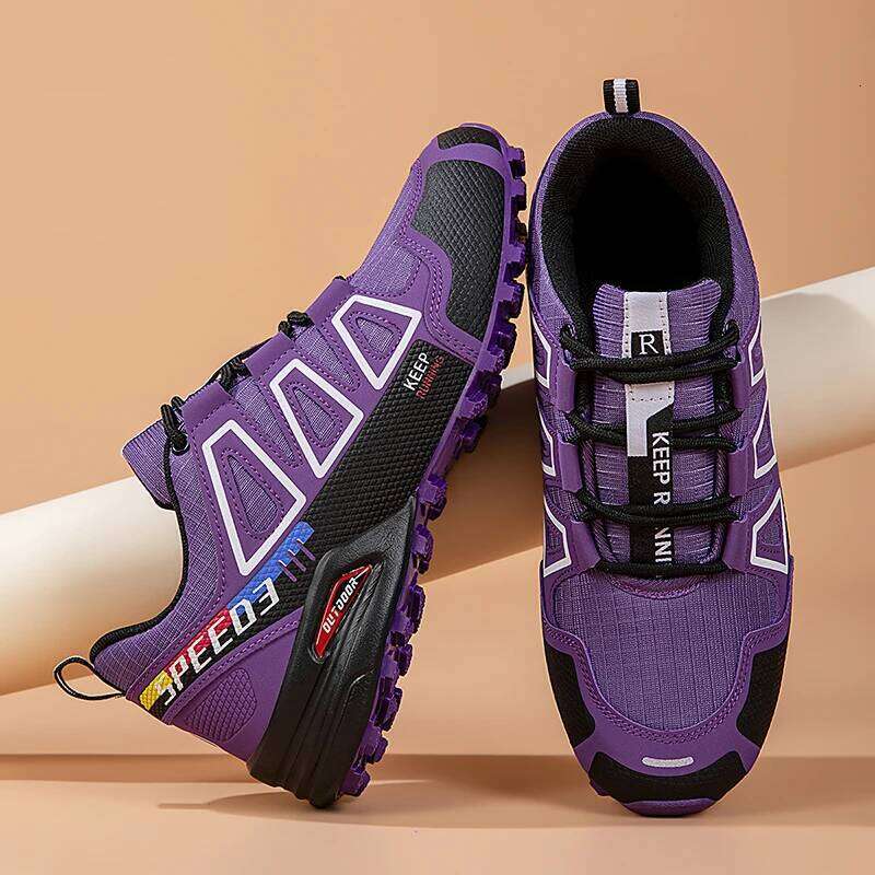 Unisex Outdoor Hiking Lace-Up Non-Slip Lightweight Men Tactical Training Sports Women Lockless Casual Cycling Shoes SPLELED