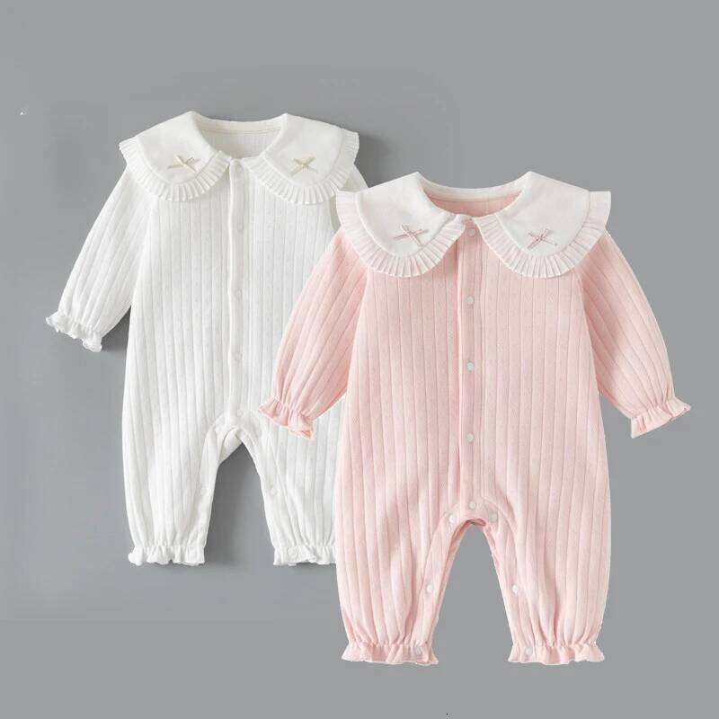 Sweet Newborn Baby Girl Rompers Cotton Toddler Girls Onesie Princess Jumpsuits Clothes 26H0224