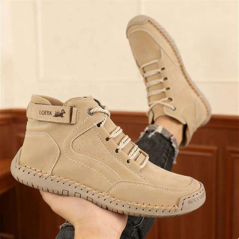 New Men's Leather Men Design Sneakers Hot Sale Moccasins Walking Flats Casual Male Work Shoes Homme Zapatos