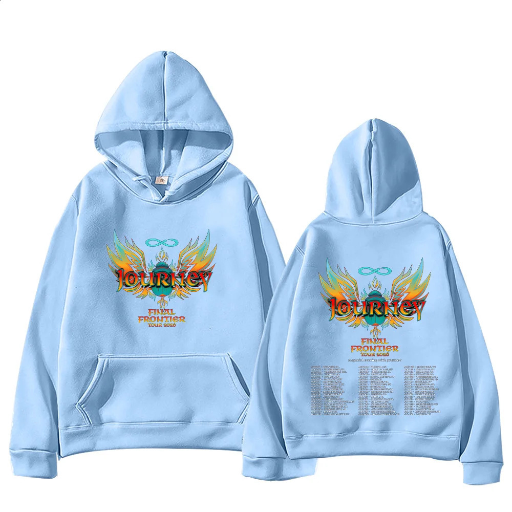 2026 Journey Final Frontier Tour Hoodies Journey Band Rock Band Graphic Sweatshirt Women Men Long Sleeve Hoody Trendy Streetwear 260124