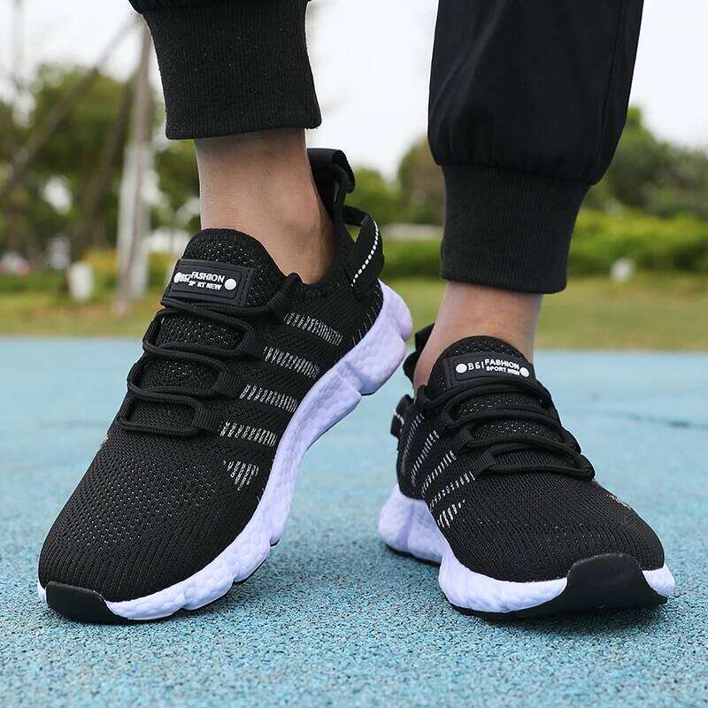 Running Men Sizes 36-46 Mesh Breathable Comfortable Summer Soft Soled Lightweight Versatile Tennis Training Shoes