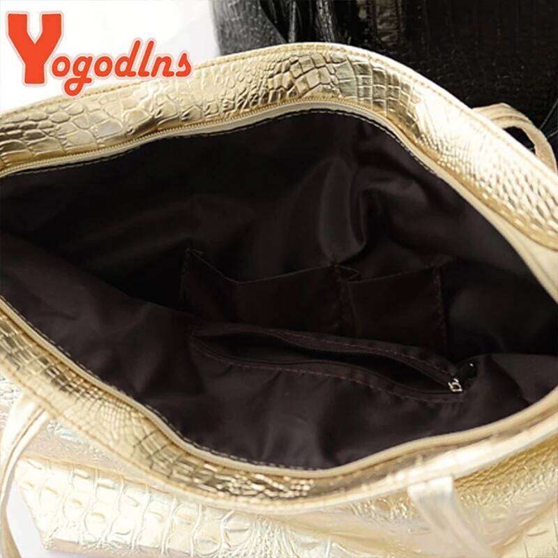 Yogodlns Bags Large Capacity One Shoulder PU CrossBorder Crocodile Pattern HandBag Foreign Trade Fashion Europe And The United Z260224
