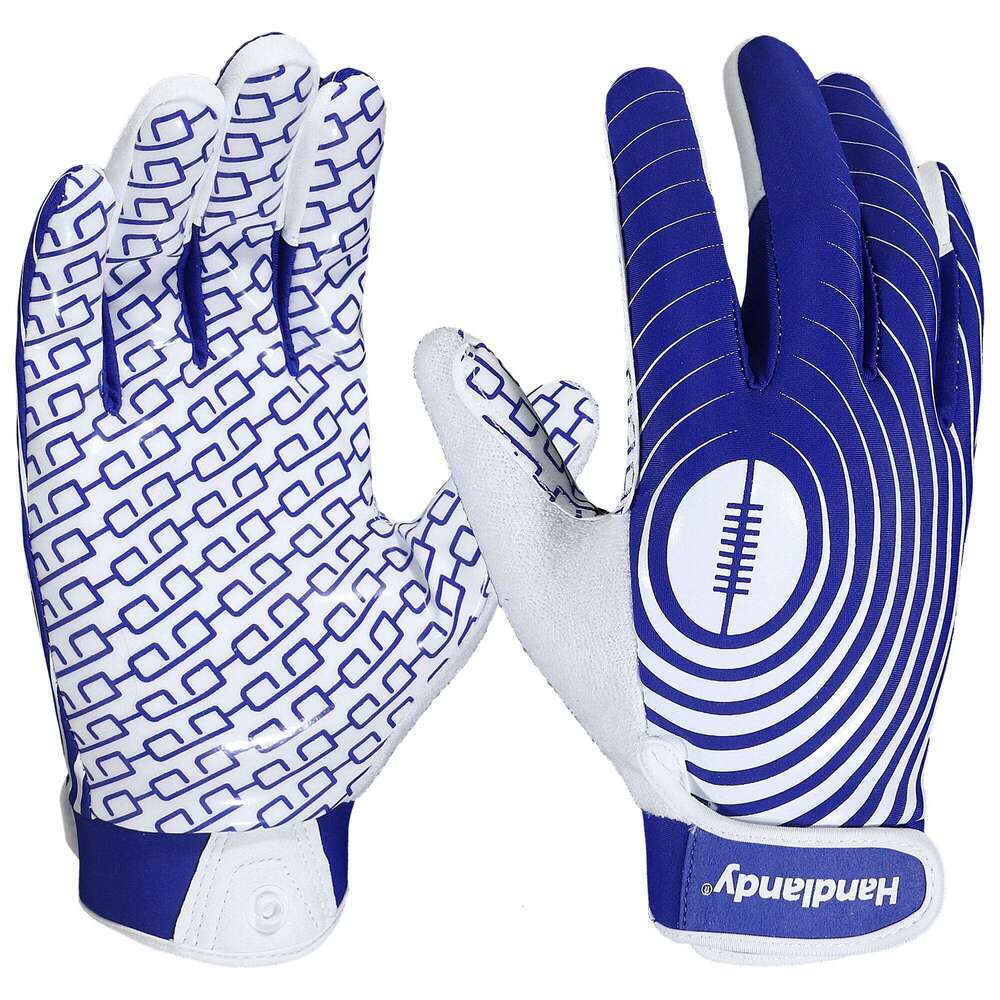 HANDLANDY Youth American Boys, Sticky Wide Receiver for Kids, Rugby Football Gloves 26H0224