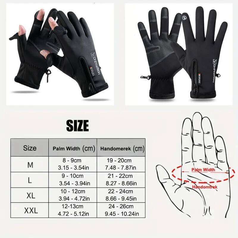 GTUBIKE Winter Waterproof Touch Screen Thermal Windproof Warm Cold Weather Running Sport Hiking Ski Gloves 26H0224