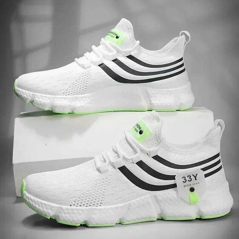 Fashionable Sports Shoes Mesh Breathable Soft Cushioned Soles Daily Exercise Running Training Suitable for Both Men Women
