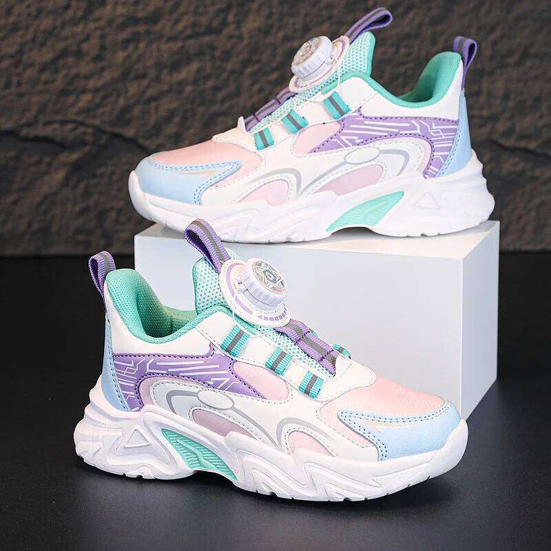 Design Children Size 28-39 Fashion Autumn New Kids Daily Walking Tennis Shoes Sports PU Leather Boy Sneaker 26W0224