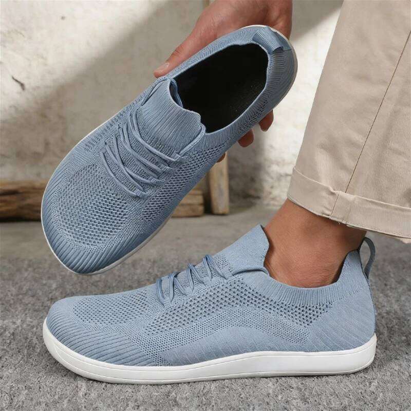 Unisex Barefoot Wide Toe Women Breathable Mesh Minimalist Sneakers Slip on Walking Male Outdoor Casual Shoes Men