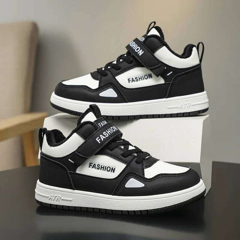 Luxury Children Boys 2025 New Winter Warm Plush Cotton Kids Casual Sneaker Tennis Sports Shoes for Boy 26W0224