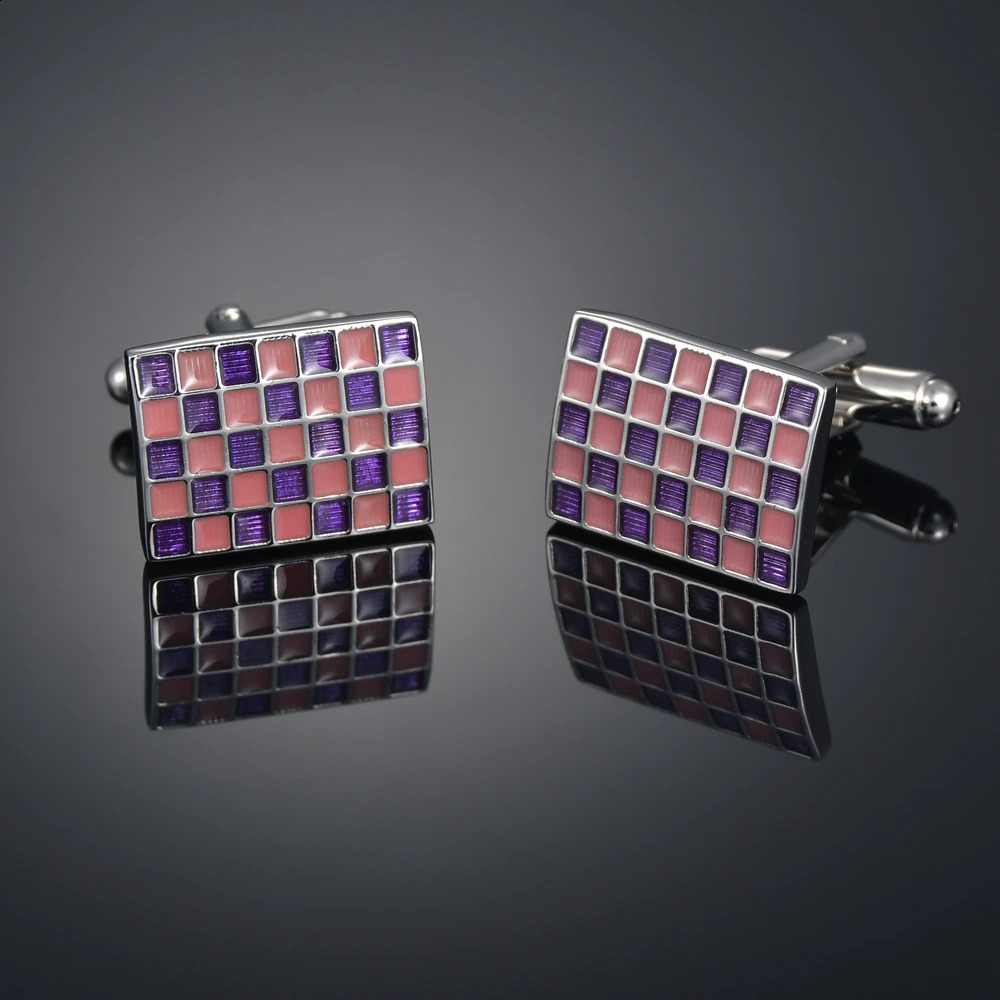 Jewelry Cufflinks for mens High-grade Gems/Square/Crown/Lattice mens shirts Cuff-links 260202