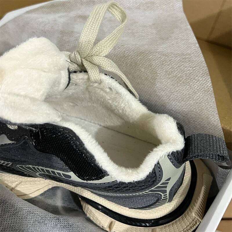 High Street Fashion Chunky Sneakers for Children Girls Boys Big Kids Breathable Sport Tennis Infant Light Shoes 26W0224