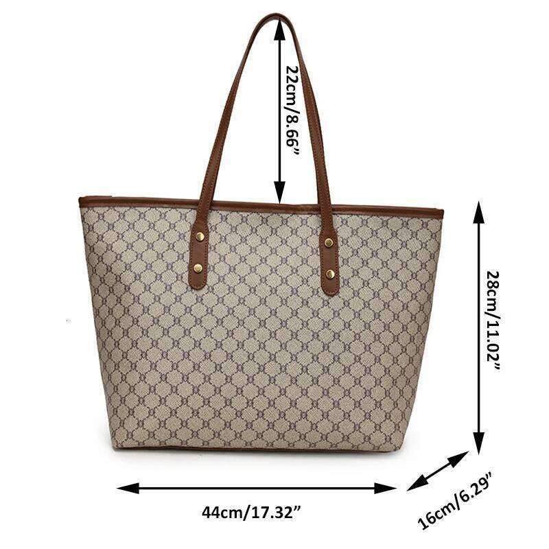 High End High-capacity For Women, New Trendy Tote Bag, Versatile Commuting Texture Portable Shoulder Bag Z260224