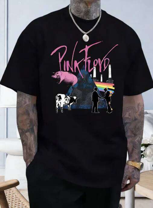 Spring/Summer FLOYDS Fun Retro Hope You're Here Comfortable Casual Cotton Men's and Women's T-shirts New T-shirt H260224