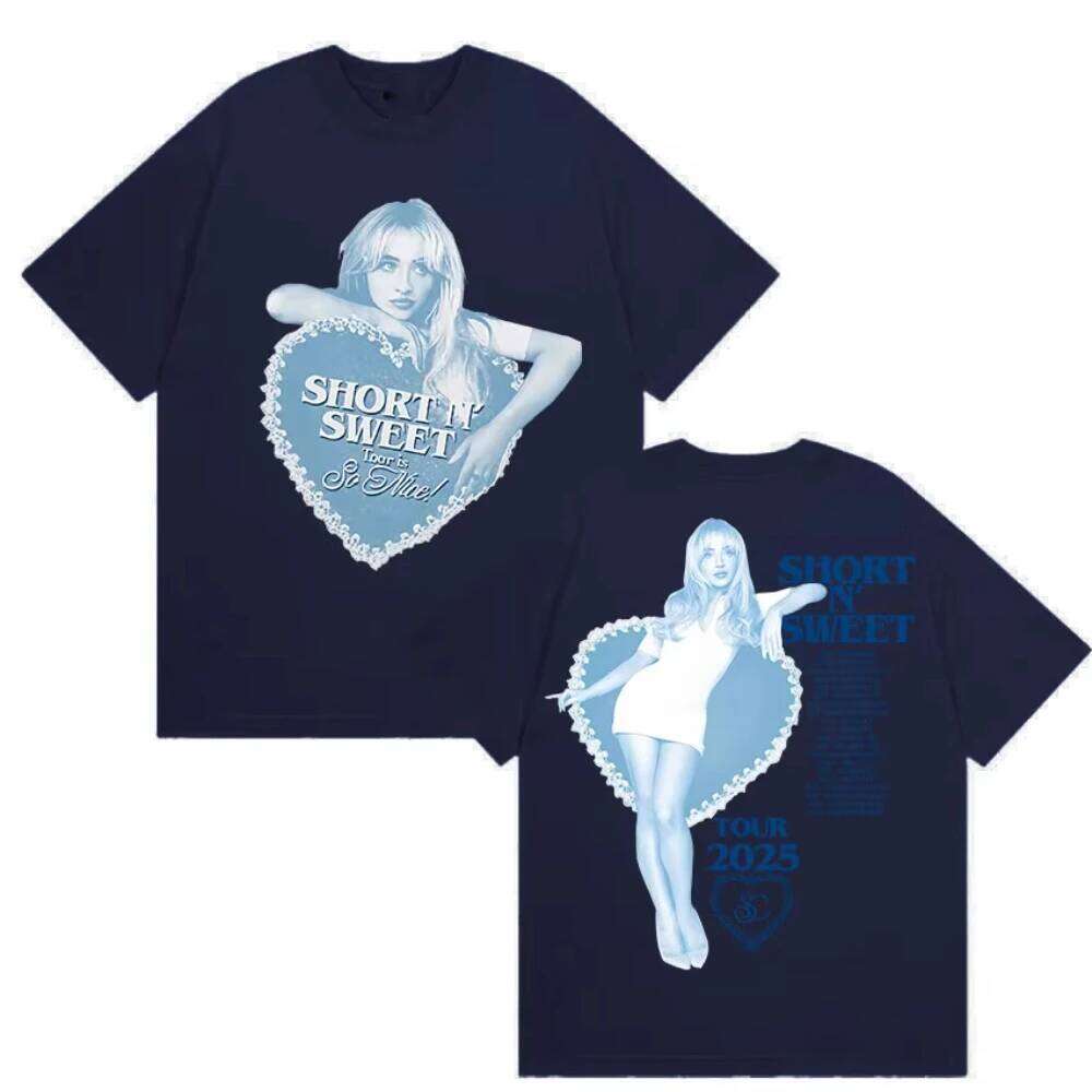 Sabrina Carpenter Tour 2025 Print T-Shirt Short N' Sweet Aesthetic Clothing Men's Women's T-shirts Summer Cotton Tops T Shirts C260224