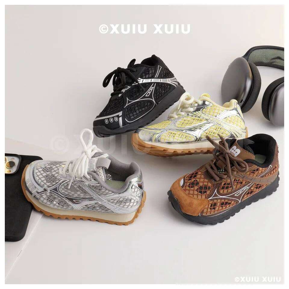 2025 Summer Baby Toddler Kid Breathable Orbit Metallic Sneaker Children Casual Fashion Tenis Shoe Boy Girl Sports Walking Shoes 26W0224