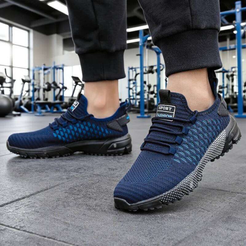 Men's Sneakers Light Breathable Fashionable Mesh Running Shoes Comfortable Luxurious Brand Male Tenis Masculino