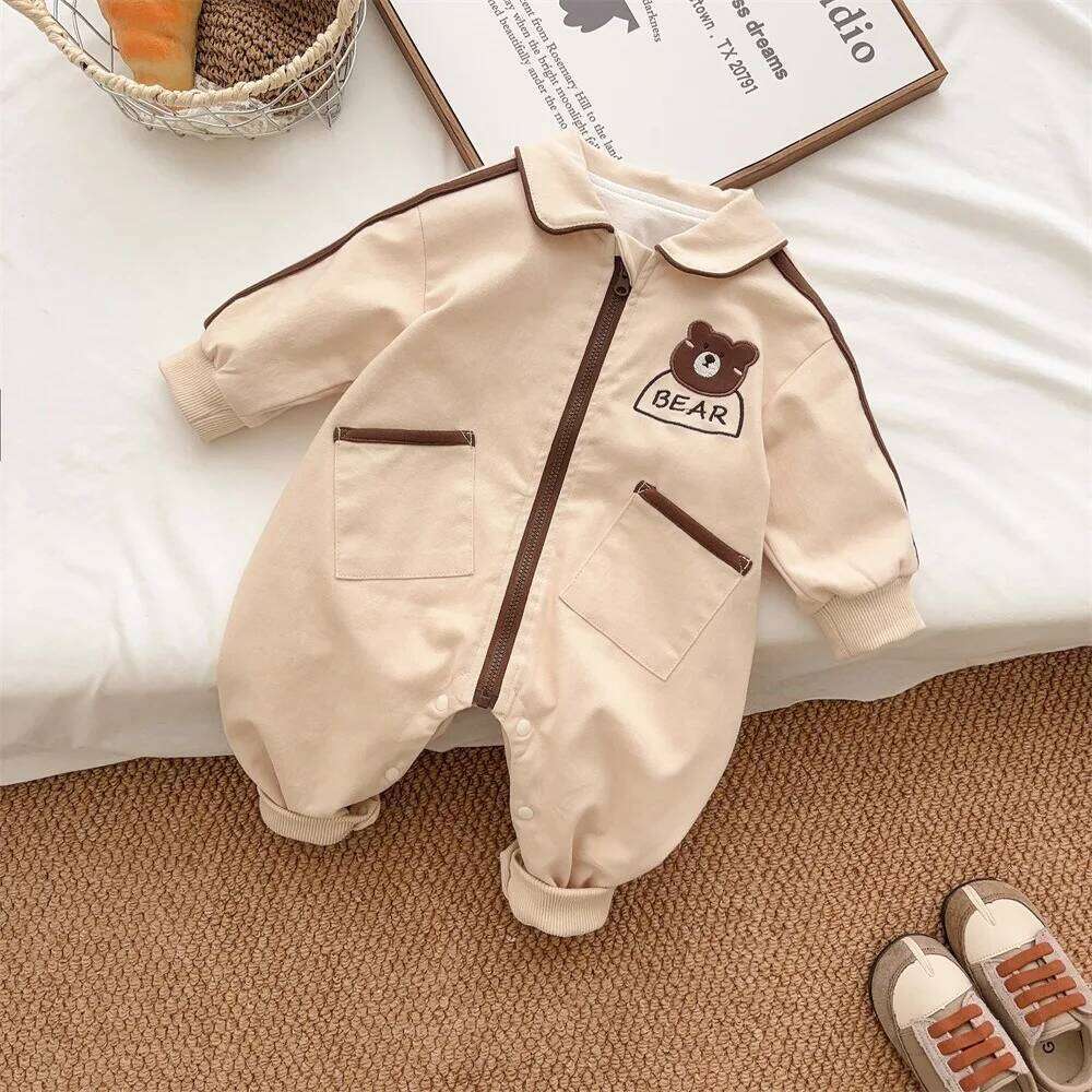 Autumn Baby Bodysuit 0-12M Newborn A-Class Bear Romper Korean Style Creeper 26H0224