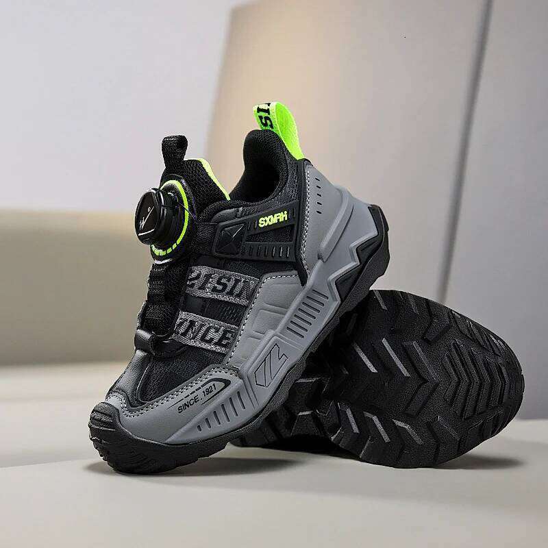 Children Boys Sneaker Luxury Thick Sole Fashion PU Leather Chunky Style Kids School Running Casual Sports Shoes for Boy 26W0224