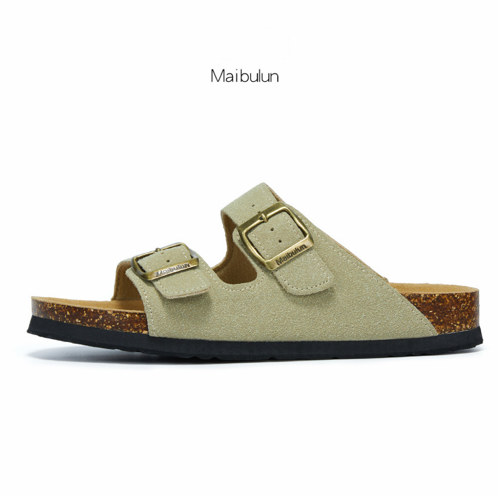 Maibulun Bestselling 2026 Summer New Design Slip Resistant Cork Slippers Men Women Indoor Outdoor Beach Suede Sandals Multiple Color Options Large Siz