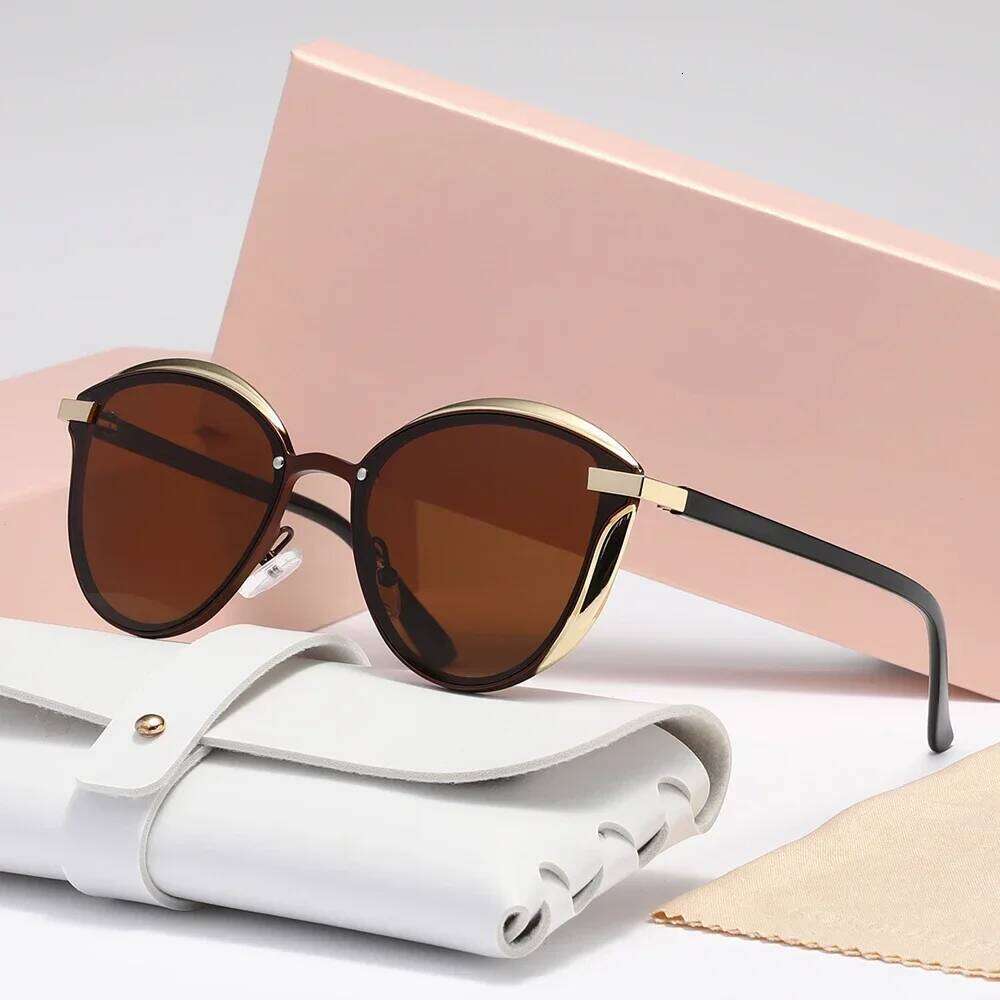 Stylish Polarized Sunglasses For Women Luxury Design Ladies Elegant Sun Glasses UV400 Protection Fashion Cat Eye Eyewear 26W0224