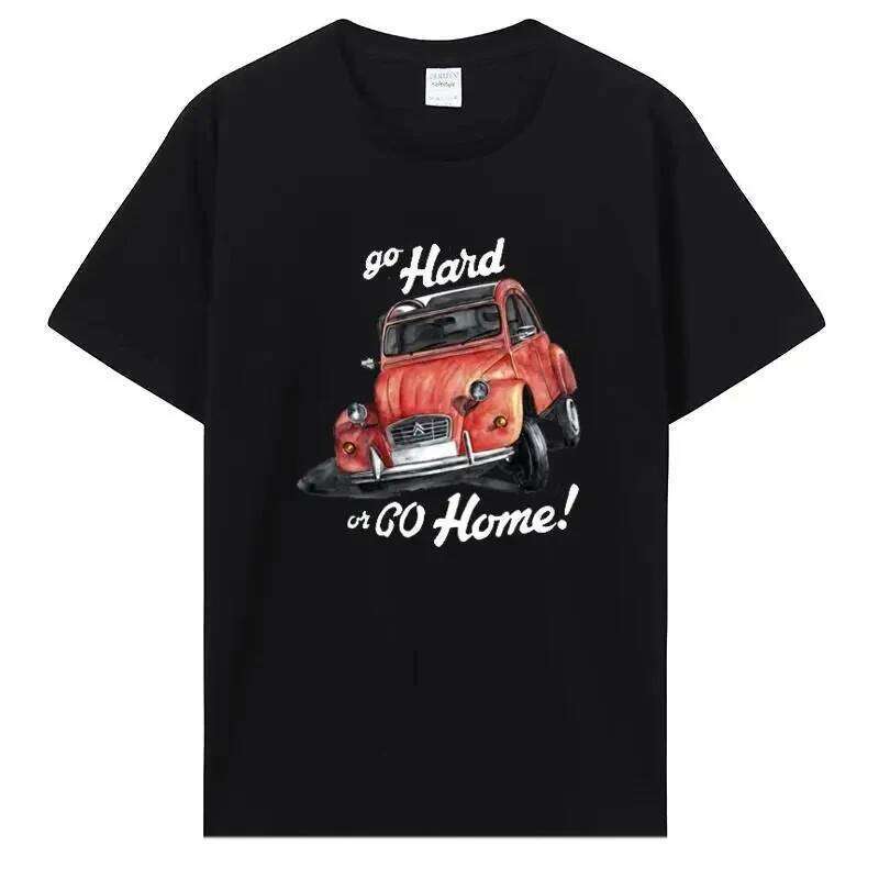 Tops T Shirt Classic Car Pattern TShirt For Men Creative Graphic O-neck Custom Printed Cotton T-shirt 42819 H260224