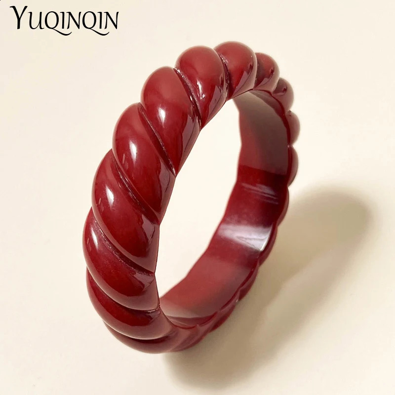 Trendy Fashion Resin Cuff Screw Bracelets Bangles for Women Vintage Charm Geometric Blue Bracelet Girls Jewelry Female 260120