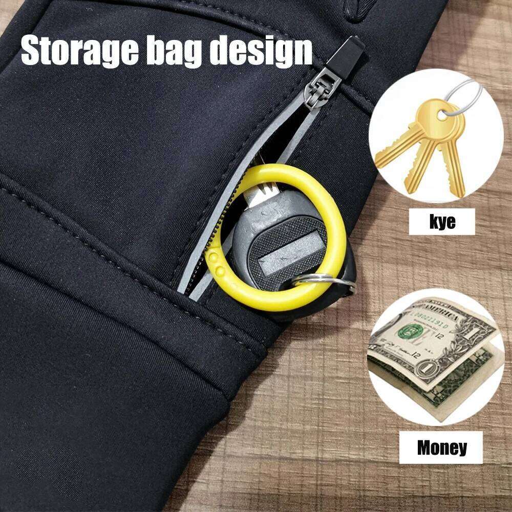 GOBYGO Waterproof Silicone Anti-Slip Cycling Touch Screen Warmth Fleece-Lined Thickened Outdoor Fishing Gloves 26H0224