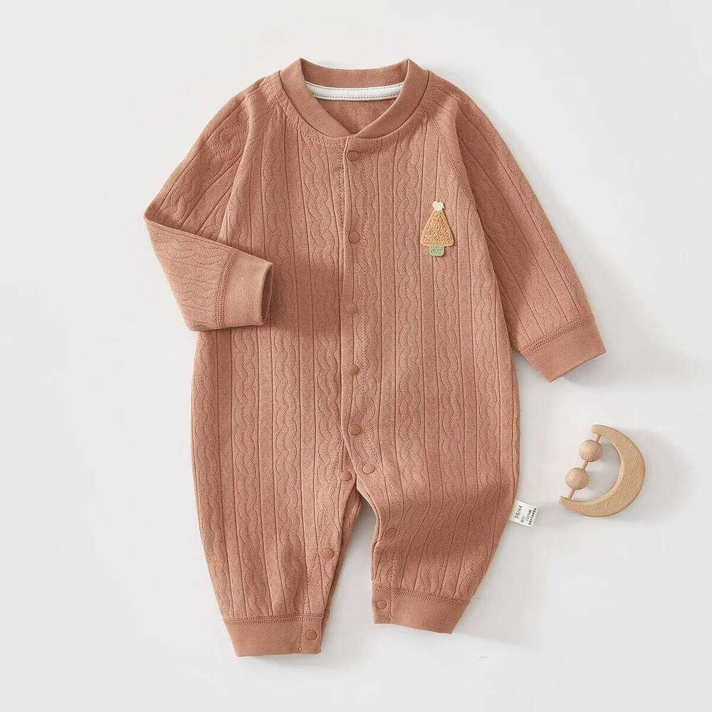 AYNIGIELL Spring and Autumn 0-18M Baby Rompers Newborn Girls Boys 100%Cotton Clothes High Quality Patterned Jumpsuit 26H0224