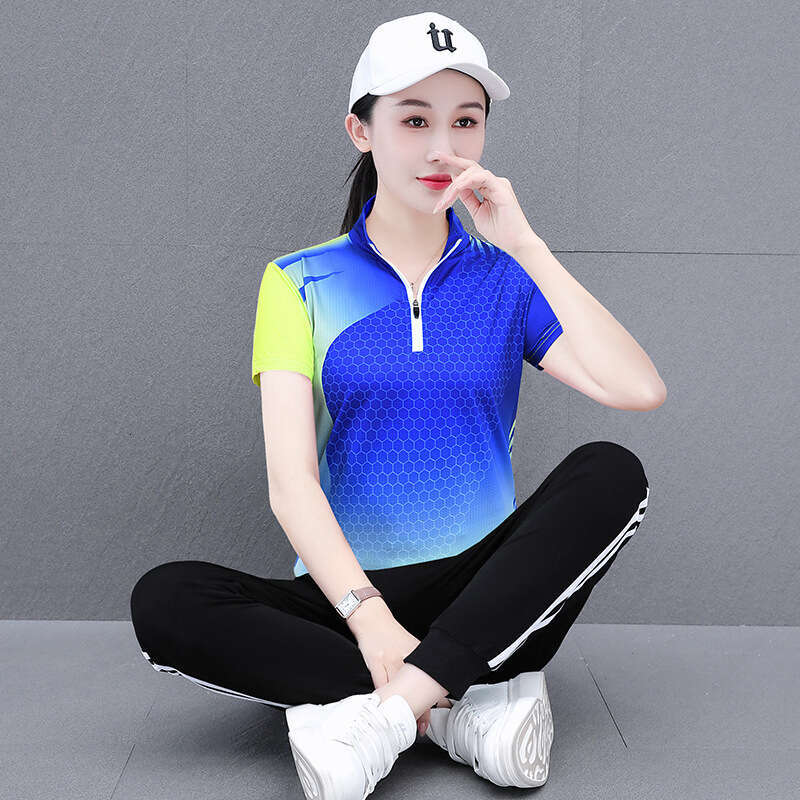 Women's Casual Sports Set Outdoor Fitn suit Spring up orm Two-Piece Suit Moisture-ng Polyester Breathable Sweat Sport