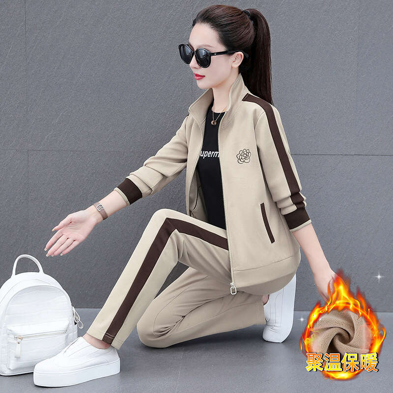 Spring Autumn Chic Sportswear Suit Women's 2026 New Fashion Loose Long Sleeve Jacket +Pants Female Casual two-Piece Suits 4 color