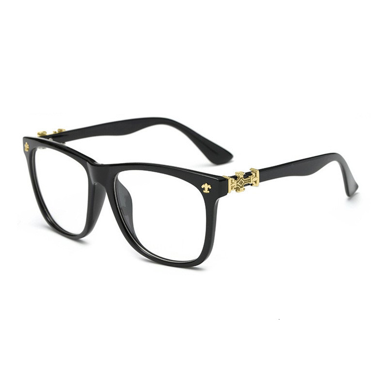 Luxury Brand Designer Sunglass Trendy Glass Similar To Those Worn By Internet Celebrities, Retro And Unique, With Thick Edges, Flat Lenses, Large Fram