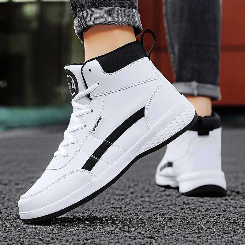 MAEDEF Men's Spring Autumn Waterproof Walking Fashion Sneakers Outdoor Leisure Anti-slip Comfortable Leather Sports Shoes
