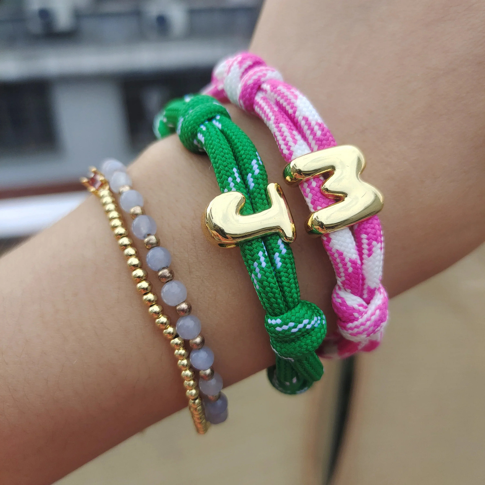 Dive In Initial Bracelet DIY Bubbles Handmade Braided String Letter Bracelet For Women Charm Sweet Colorful Beaded Jewelry Gift 260208