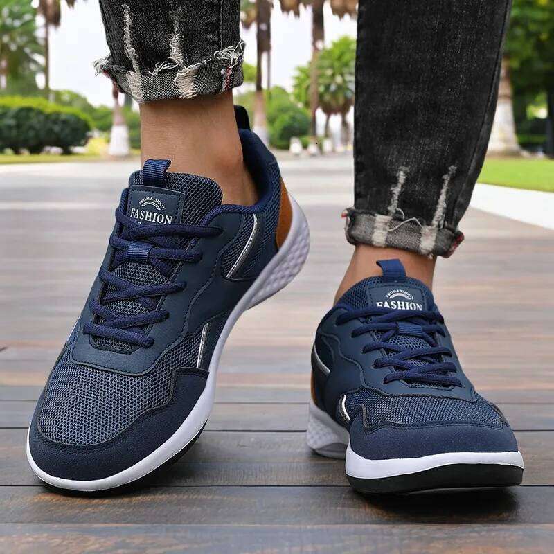 Men's Explosion Running Shoe Lightweight Walking Tenis Masculino Casual Skateboard Shoes Comfortable Classic Pu Leather Sneakers