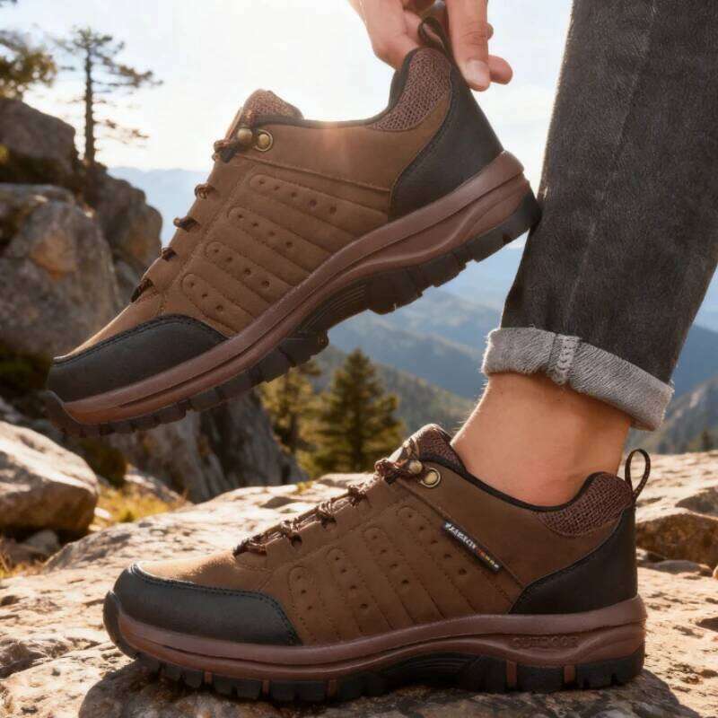 Outdoor Hiking for Men Classic Fashion High-quality Anti Slip Sneakers Comfort Breath Travel Footwear Autumn Men's Shoes