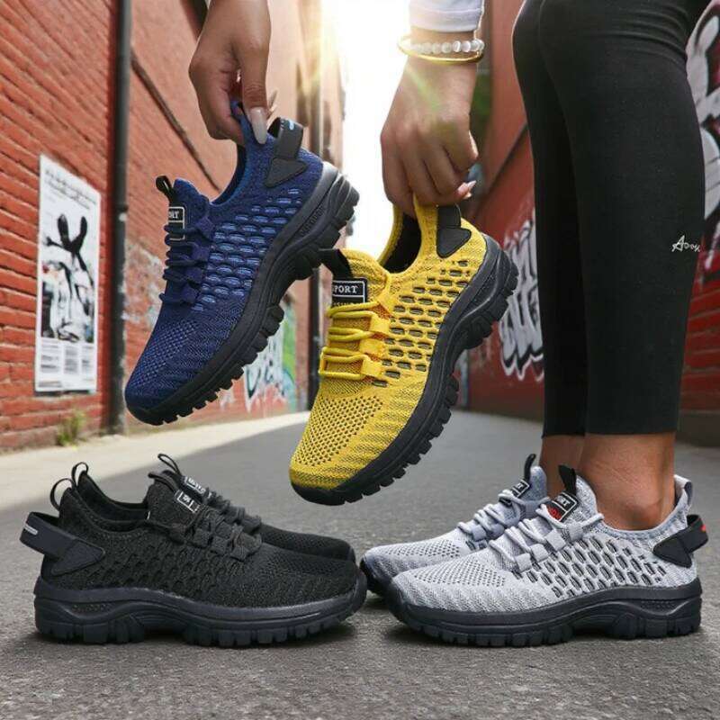 Foldable Net Body Men's Travel Sneakers Trendy Knit New Breathable Mesh Lightweight Classics Comfort Casual Women's Shoes