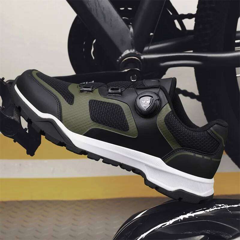 Comfortable Casual Four Season Road Mountain Bike Unisex Anti Slip Fashion Commuting Outdoor Off-Road Riding Shoes SPLELED