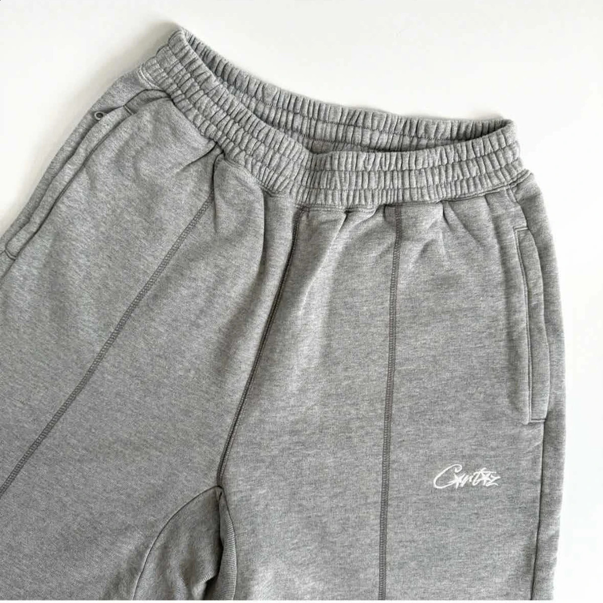 Alcatraz embroidered letter sweatpants mens loose high street trendy sports casual shorts 260209