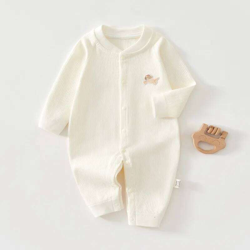 Autumn New Jumpsuit Newborn Long Sleeve Cotton Sleepwear Boys Girls Romper Cute Spring Home Clothing Baby Pajamas 26H0224