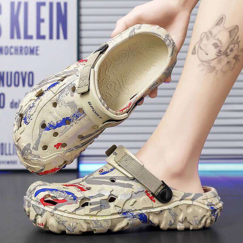 MAEDEF Clogs for Men Slippers Men's Non Slip Beach Sandal Mens Shoes Garden Sandals Casual Shoe